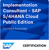 SAP Certified Associate - Implementation Consultant - SAP S/4HANA Cloud Public Edition