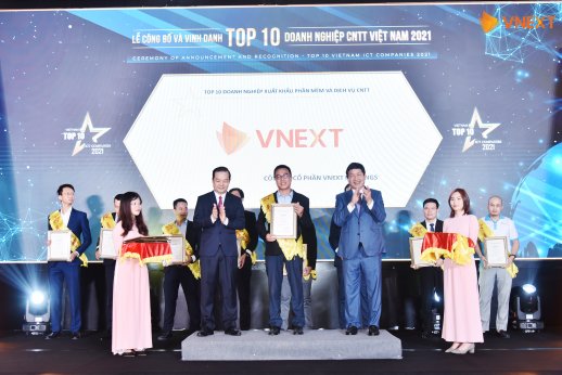 VNEXT HOLDINGS NHẬN GIẢI “TOP 10 DOANH NGHIỆP ICT VIỆT NAM 2021”