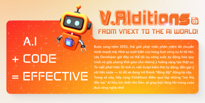 [V.AIditions No.3] A.I + CODE = EFFECTIVE