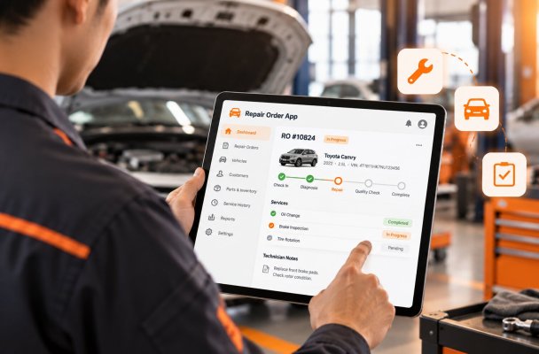 Building a digital repair order app for automotive dealers
