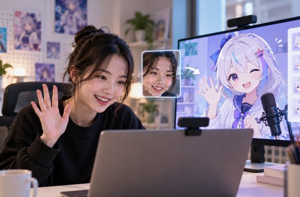 Powering real-time facial expressions into moving 2D avatars with high-precision C++ code