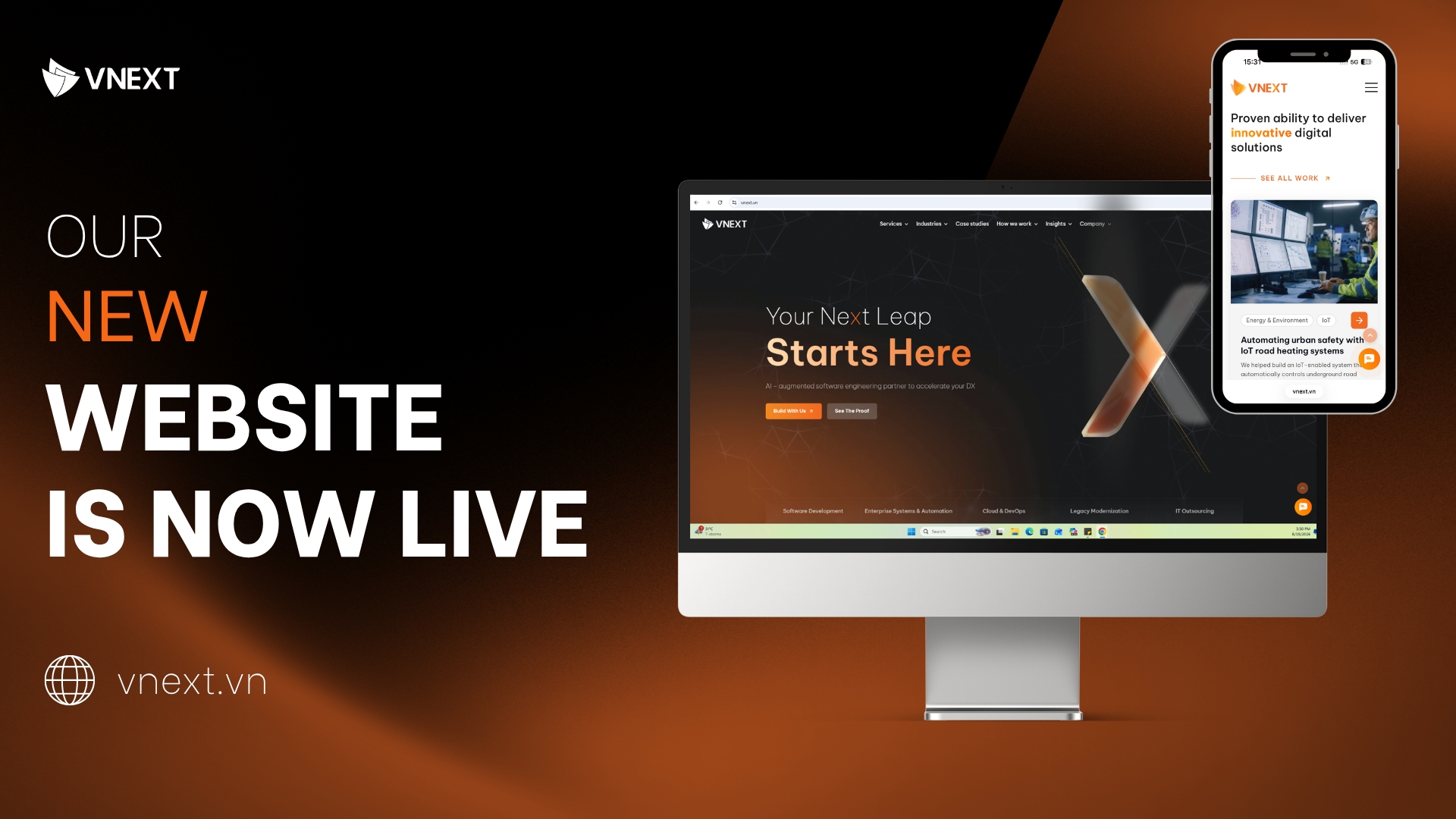 VNEXT HOLDINGS new website is live