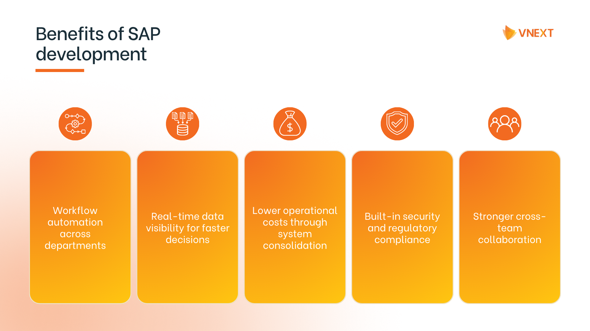 Core business drivers for investing in SAP development