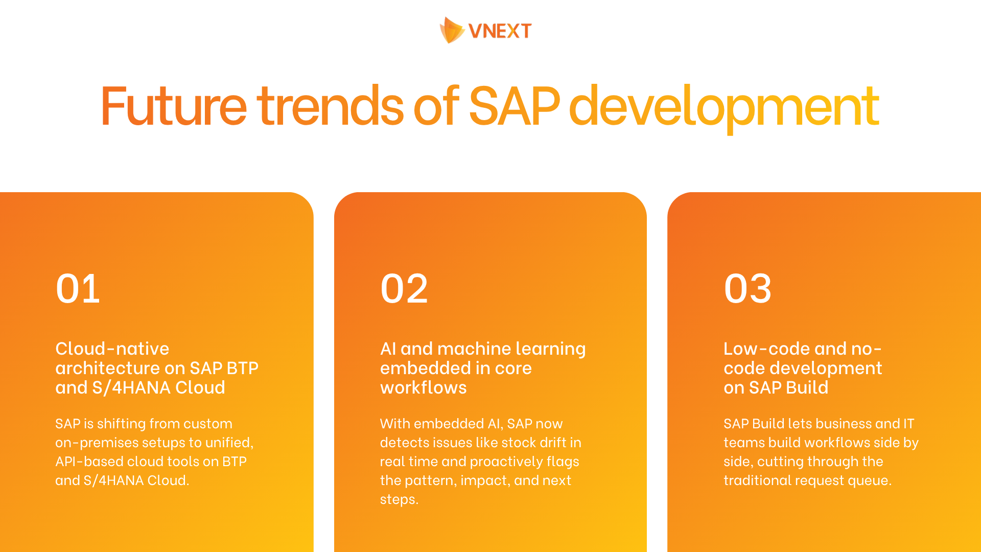 What is the future of SAP development